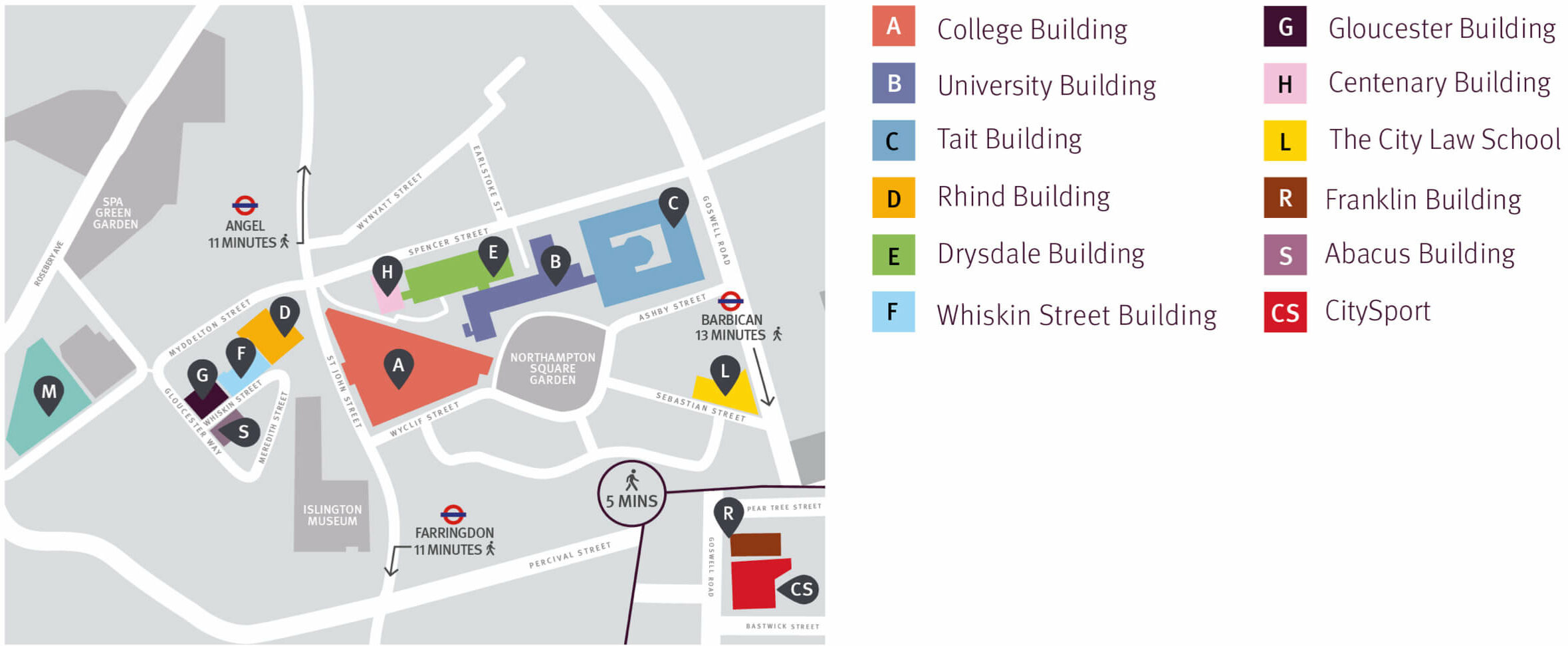Campus map for Chinese microsite
